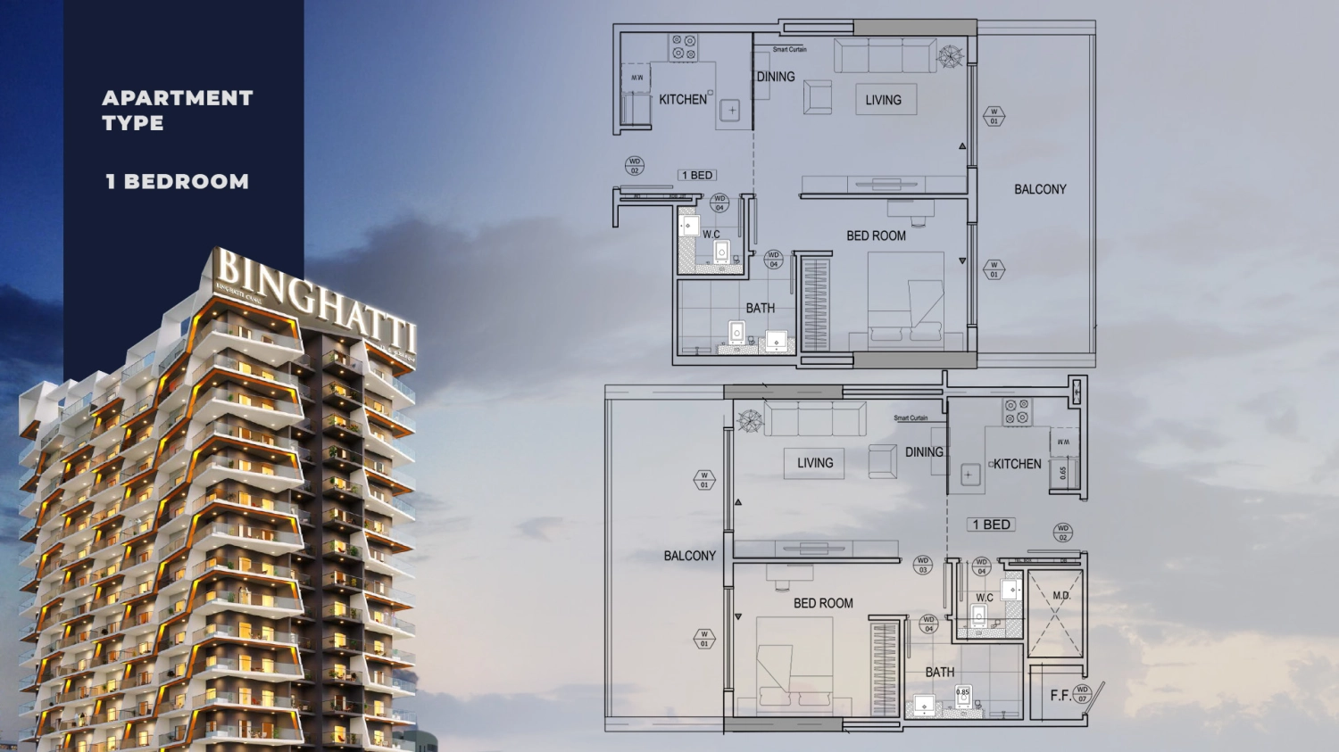 1 BR - Type A